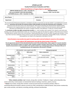 Faculty Performance Evaluation Form