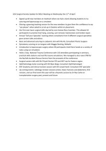 Leicester SCRUBS activity report for the MSLC