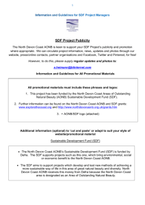 Information and Guidelines for SDF Project Managers
