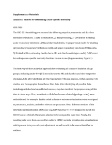 Analytical models for estimating cause-specific