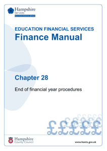 End of financial year procedures