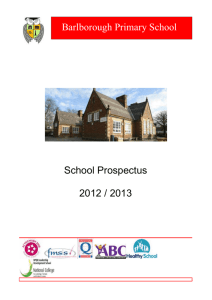 BPS Prospectus 2007 - 2008 - Barlborough Primary School