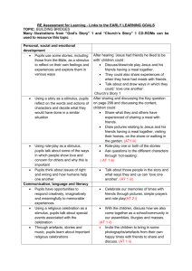 Teaching and Learning Stategies(Foundation Stage)