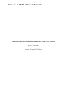 Applications of Computer-Mediated Communication on Military