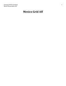 Mexico Grid Aff - Open Evidence Project