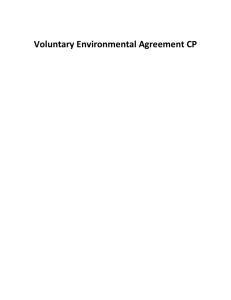 Voluntary Agreements CP