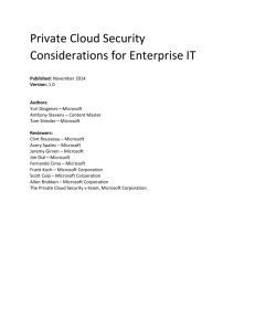 4.0 Private Cloud Security Considerations - Technet Gallery