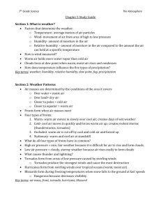 7th Grade Science The Atmosphere Chapter 5 Study Guide Section