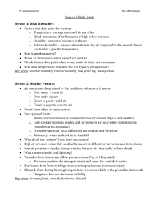 7th Grade Science: Atmosphere & Weather Study Guide