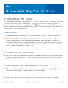Your employees will have many questions about BYOD as