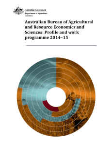 ABARES profile and work program 2014–15