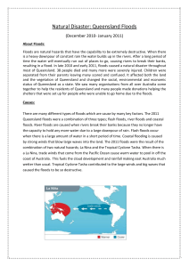 Natural Disaster Report 2010-2011 QLD Floods