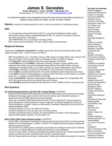 Employee Resume - Buffett Senior Healthcare