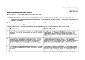 Equality and Diversity Committee 16 November 2010 Agenda Item