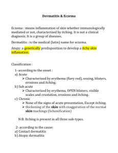 Eczema Lecture Notes