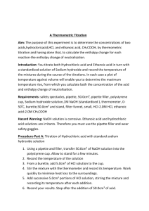 a thermometric titration