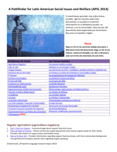 APSL_Latin American Social Issues and Welfare 2014
