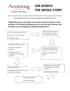 Job Search: The Whole Story, Part I