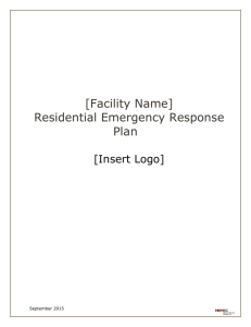 Residential Emergency Response Plan