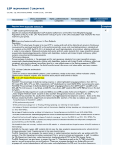 1. LEP Improvement Plan