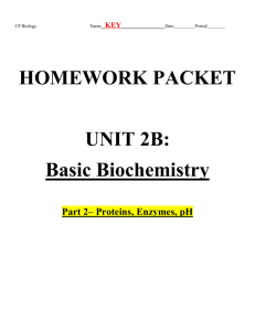Homework Packet KEY