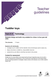 Year 8 Technology assessment teacher guidelines | Toddler toys