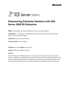SQL Server 2008 EE