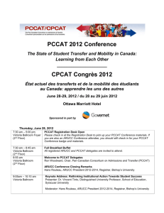 PCCAT/CPCAT Itinerary Final