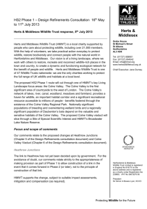 Design Refinements - Herts and Middlesex Wildlife Trust