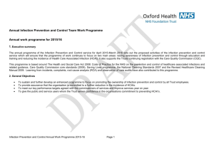 90(iii)_BOD_Infection Prevention Control Annual work programme