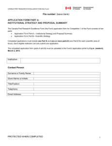 Full Proposal Application Form