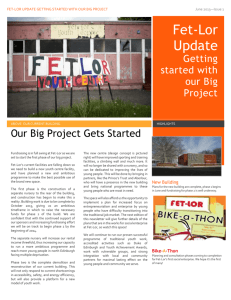 Our Big Project Gets Started - FetLor Youth Club, Edinburgh