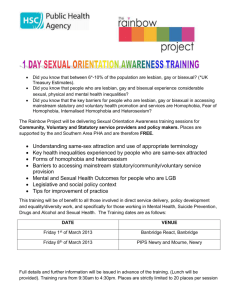 1 day sexual orientation awareness training