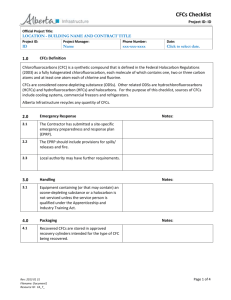 EMS CFCs Checklist template - Alberta Ministry of Infrastructure