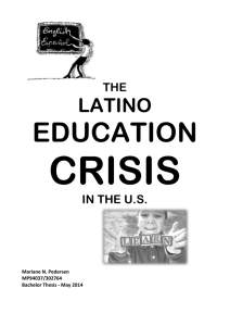 The Latino Education crisis in the U.S.