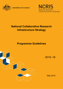 National Collaborative Research Infrastructure Strategy