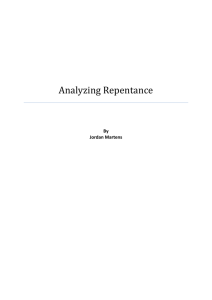 Analyzing Repentance