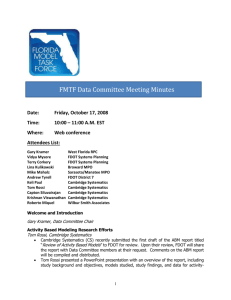 FMTF Data Committee Meeting Minutes