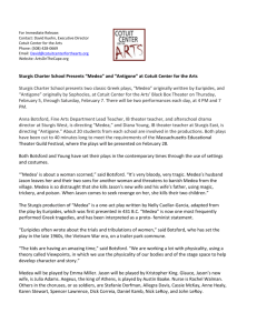 Press Release - Sturgis Charter School Presents Medea and