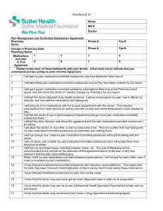 Pain Management and Controlled Substances Agreement #2