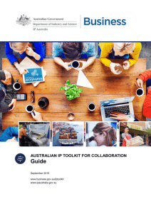 Australian IP Toolkit for Collaboration Guide