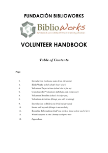 volunteer handbook