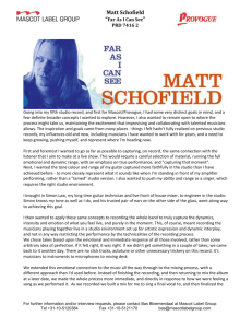 Gory Biography - Matt Schofield