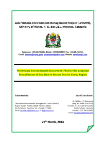 Draft PEA – Sola Dam 27th March, 2014