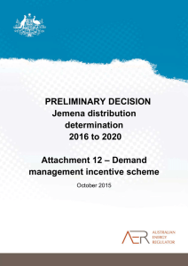 Preliminary decision Jemena distribution determination