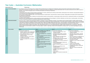 Year 4 plan - Queensland Curriculum and Assessment Authority