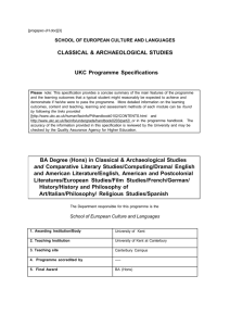 classical & archaeological studies