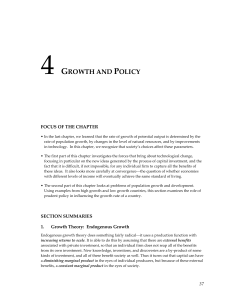 4 Growth and Policy