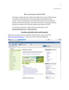 How to Access a Gene Record on NCBI Website