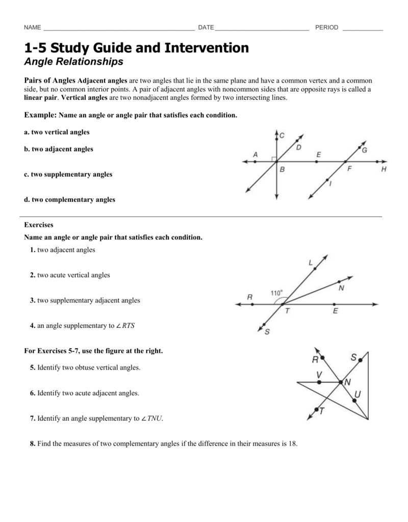 1 5 Study Guide